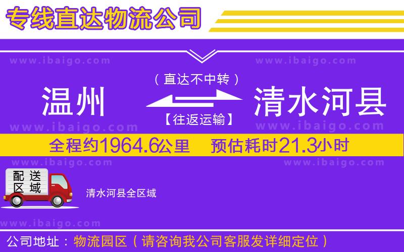 溫州到清水河縣物流專線 溫州到清水河縣物流專線