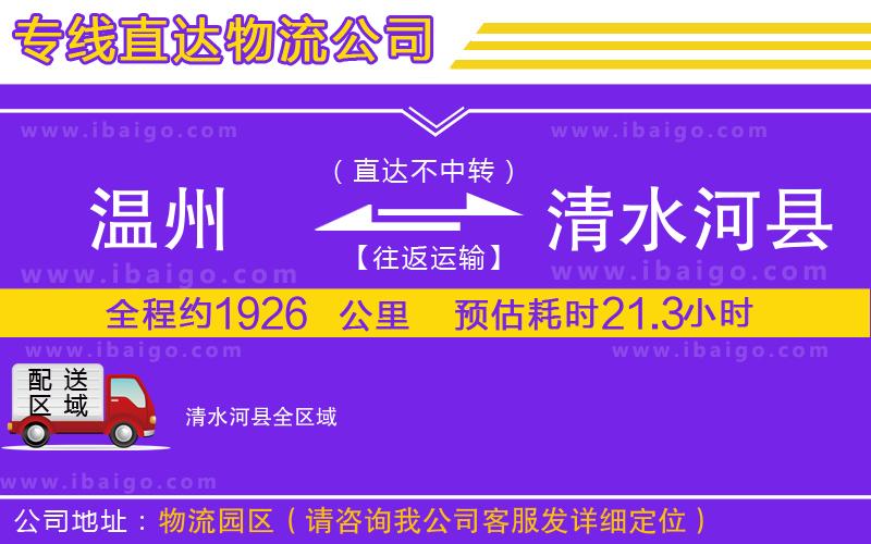 溫州到清水河縣貨運(yùn) 溫州到清水河縣貨運(yùn)