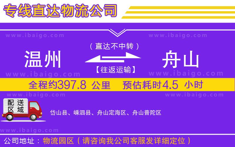 溫州到舟山貨運 溫州到舟山貨運